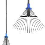 Adjustable Metal Leaf Rake 8-17" – Heavy Duty Garden Tool